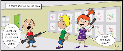The NRA's School Safety Plan Cartoon