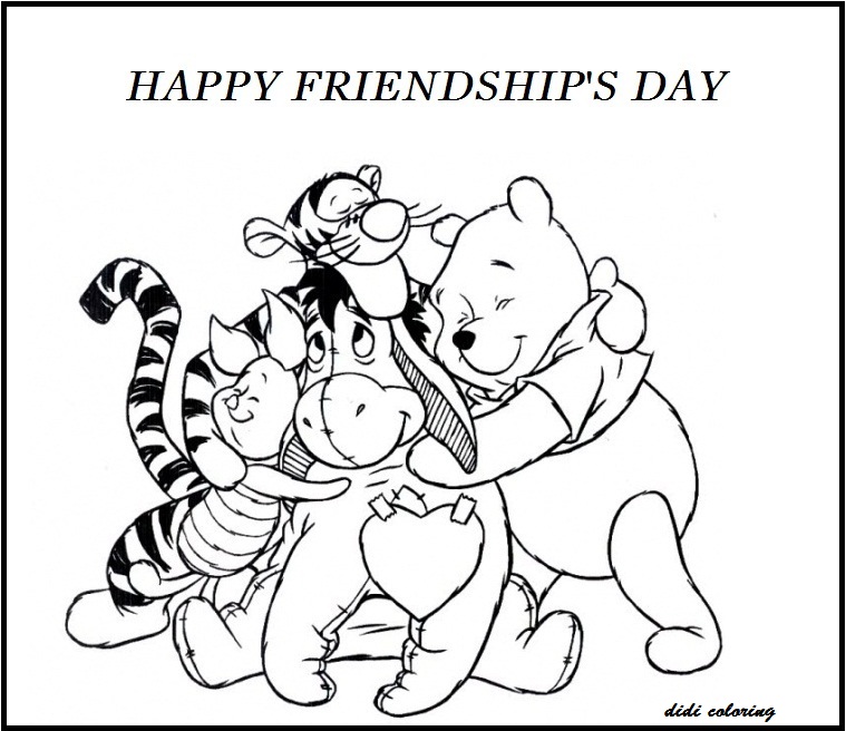 Cartoon Network Walt Disney Pictures: printable Happy Friendship Day