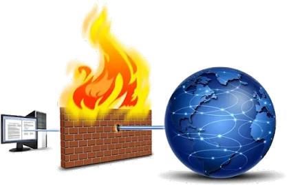 Ilustrasi firewall yang melambangkan lapisan perlindungan dalam jaringan komputer. Seperti sebuah dinding yang mencegah akses yang tidak sah, firewall bekerja untuk mengendalikan lalu lintas data dan melindungi sistem dari serangan yang berpotensi merusak.