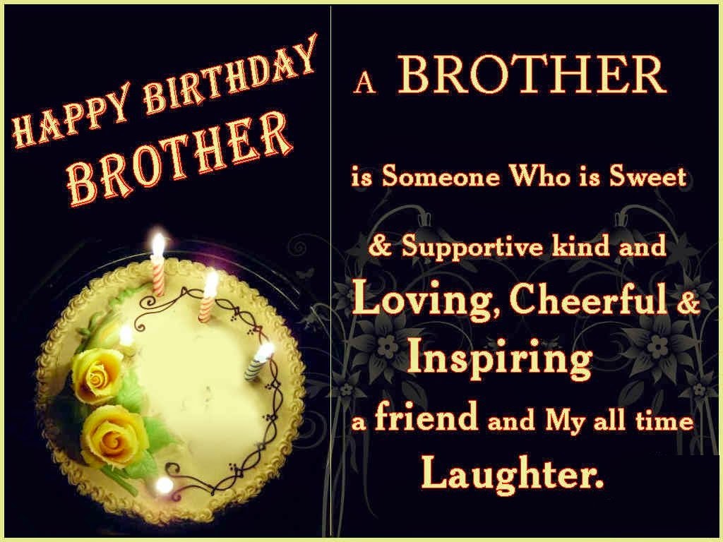 HD BIRTHDAY WALLPAPER : Happy birthday brother