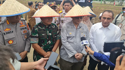 Gubernur Sumatera Utara Puji Akselerasi Wamentan Mengalahkan Tentara