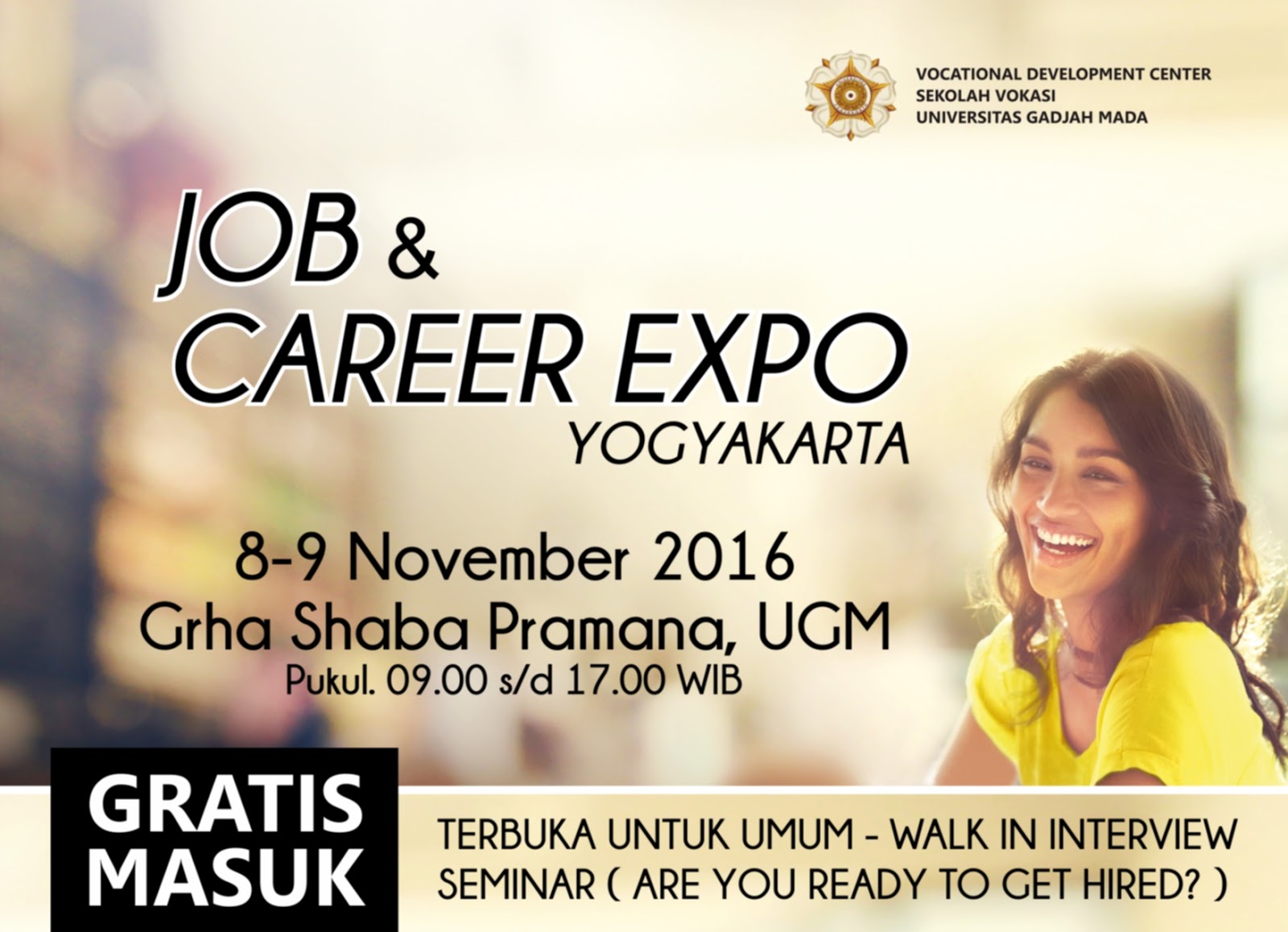 Job & Career Expo di Grha Shaba Pramana Universitas Gajah 