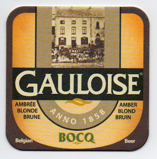 sous-bock de la biére belge la Gauloise