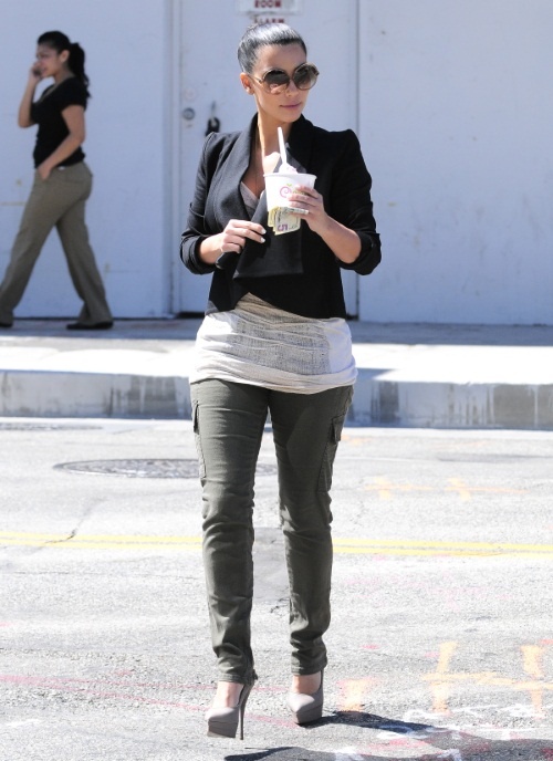 kim kardashian 2011 april. kim kardashian cargo pants