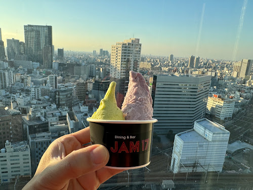 Jam17 Gelateria [Tokyo, JAPAN] - Artisan gelato Tokyu Kabukicho Tower roof terrace skyscraping view Shinjuku