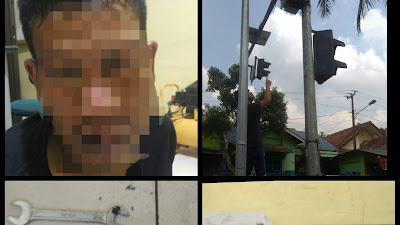 Tim Opsnal Polres Serang Kota Berhasil Meringkus Pencuri Aki Lampu Warning Light