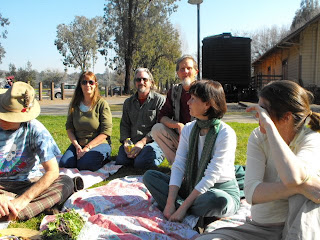 bunch of us on the lawn, Depot Park