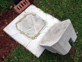This block is almost ready to be glued down to its base stone.