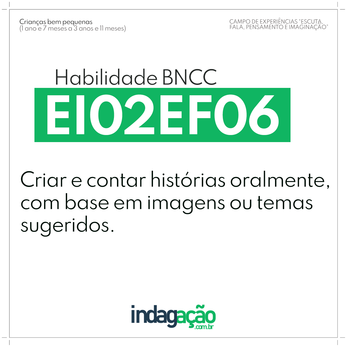 Habilidade EI02EF06 BNCC