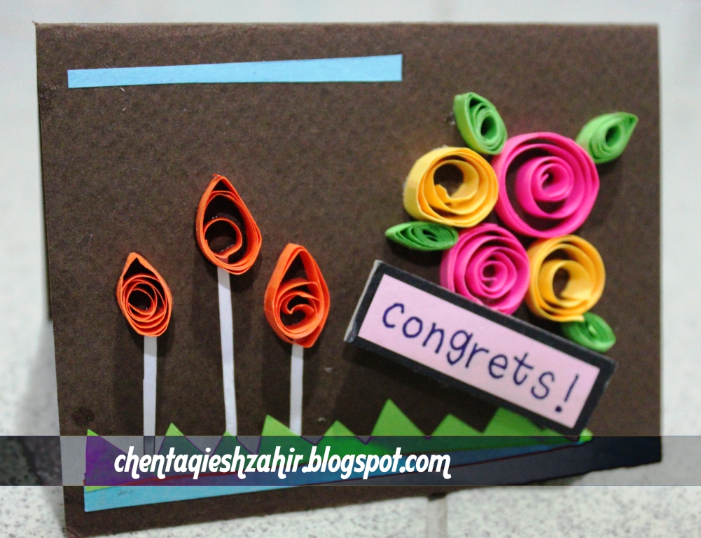 DIY: 1st trial menggulung (Quilling) | Chenta #ZB