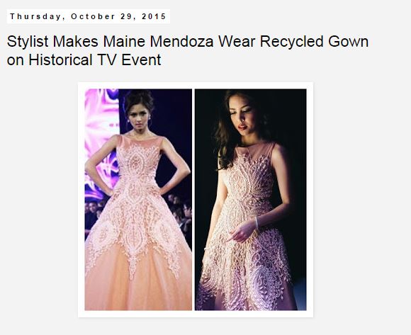 Maine Mendoza and Kim Chiu same gown