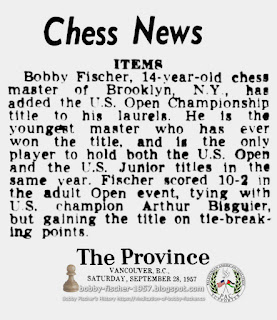 Bobby Fischer's Record Breaking Performance