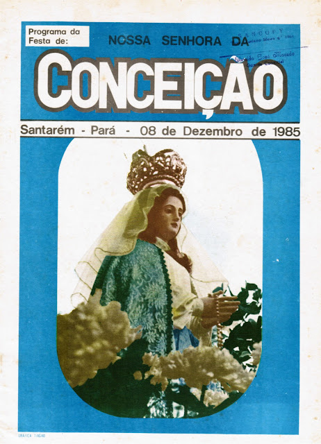 PROGRAMA DA FESTA DE NOSSA SENHORA DA CONCEIÇÃO DE 1985