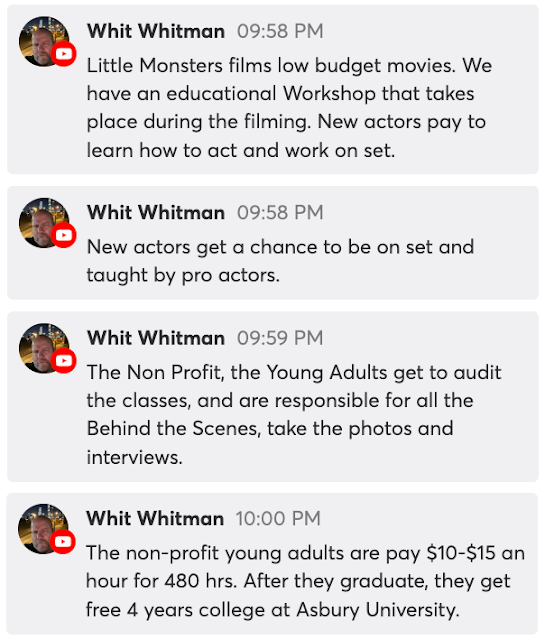 Ken "Whit" Whitman TavernChat Comments