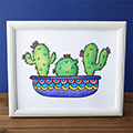 Cactus Coloring Page