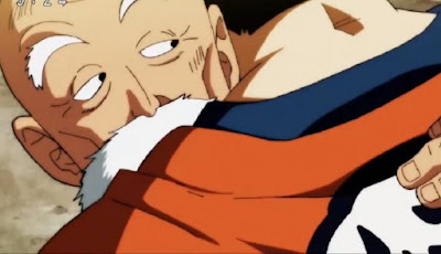 "Dragon Ball Super" Episodio 105 - ¡Un combate duro! ¡El maestro Roshi arde!