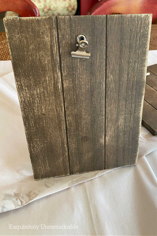 Brown Wooden Clipboard Frame