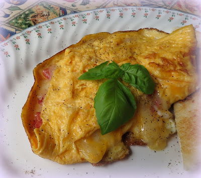 Salami & Cheese Omelette