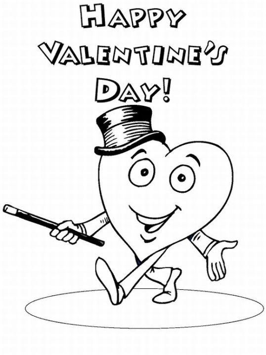 Happy Valentines Day Coloring Sheets Printable Cards 8