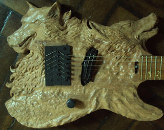 carved electric guitar guitarra escultura