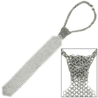 Medieval Body Armour Chainmail Shirt Necktie