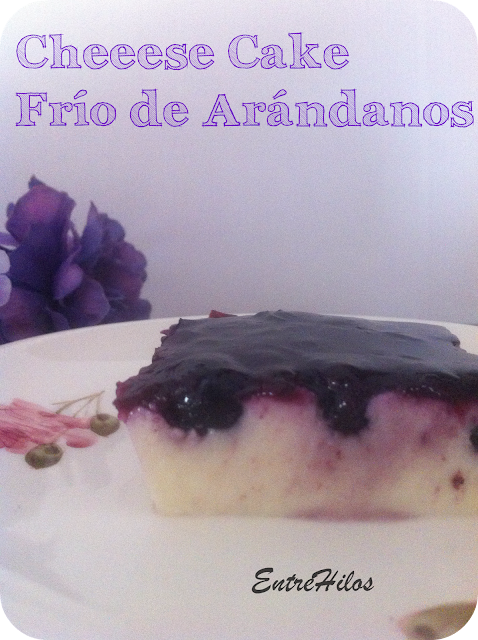 cheese cake fria de arandanos