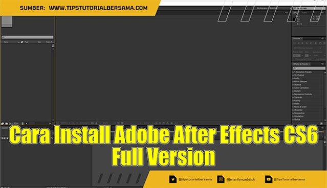 Cara Install Adobe After Effects CS6 Full Version