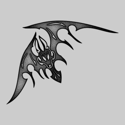 You can DOWNLOAD this Bat Tattoo Design - TATRBA06