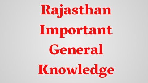 Top 30 Most Important Rajasthan Gk Questions - GK Quiz