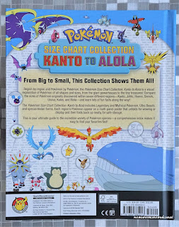 Pokemon Size chart collection KANTO to ALOLA book ポケモン サイズチャートコレクション ポスター本 裏表紙