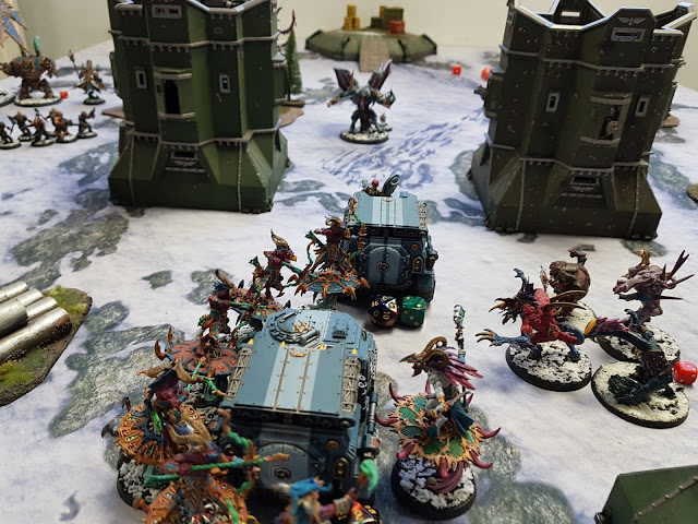 Warhammer 40k battle report - Crucible of War - The Convoy - 120 Power Level - Dark Angels and Militarum Tempestus vs Thousand Sons.