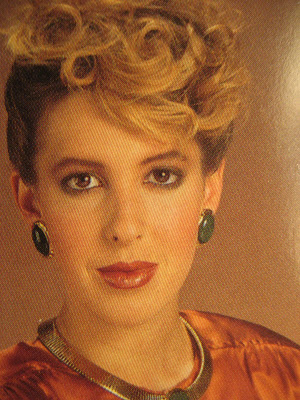 80s earrings makeup