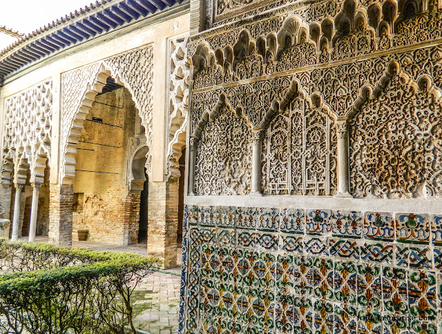 Pátio de Gesso no Real Alcázar de Sevilha