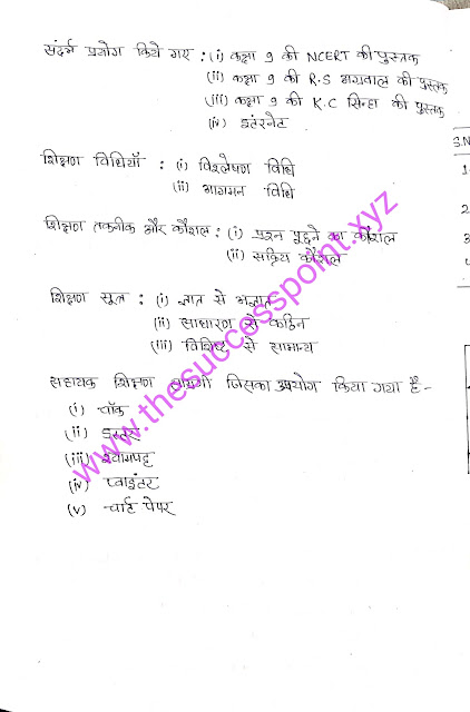 Cuboid Maths Lesson Plan in Hindi