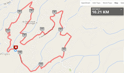 Rute Tretes 10K Night Run 2016 Pasuruan jawa timur prigen kawasan wisata tretes