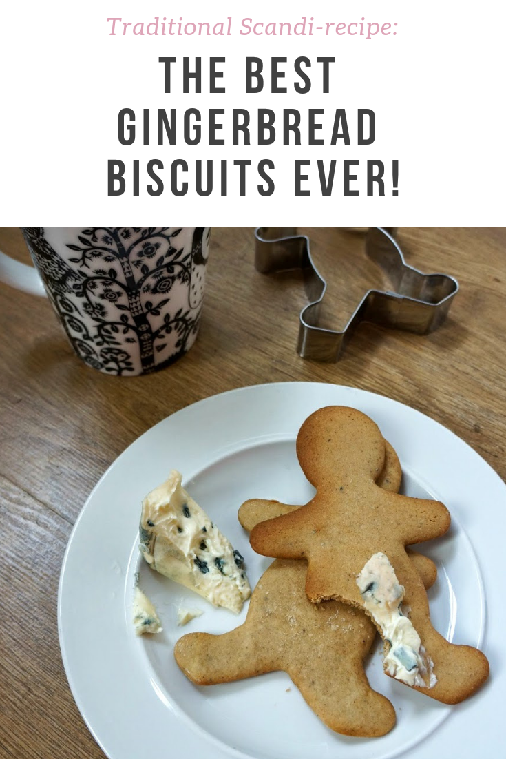 Delicious Finnish recipe for traditional Scandinavian gingerbread biscuits - soft and spiced, they go great with blue cheese!