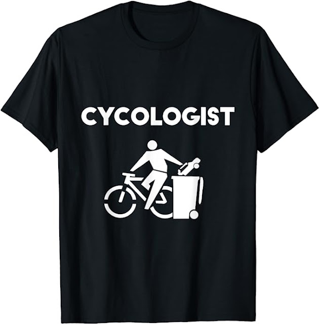 Funny Cycologist T-shirt,  Bicycle Bike Cycling Graphic T-Shirt