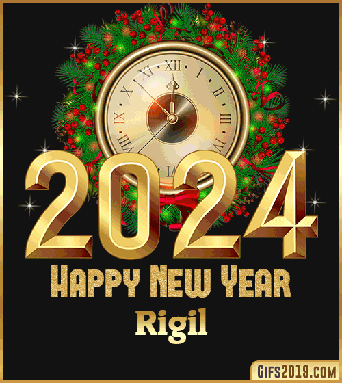 Gif wishes Happy New Year 2024 Rigil