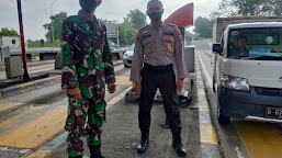 Waspada Arus Mudik, Ditpamobvit Polda Banten Gelar Pengamanan di Gerbang Tol Serang Timur