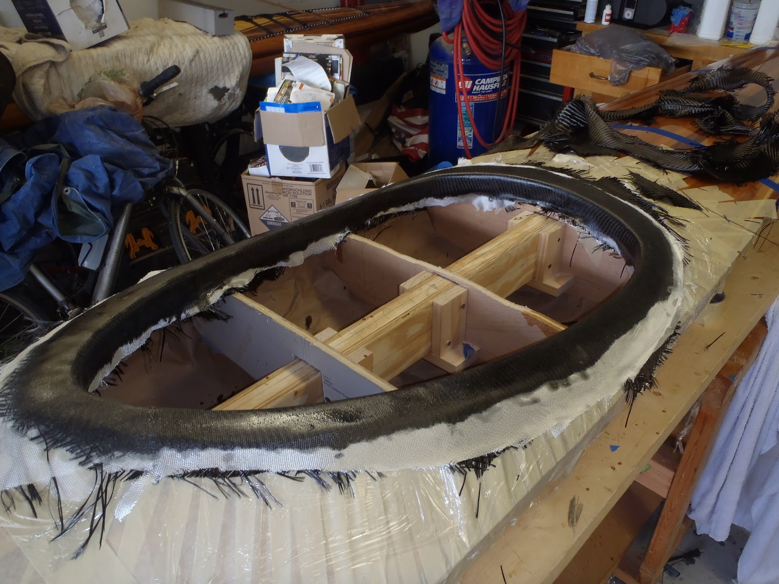 ... "Simple Design" Kayak Build: Building the carbon fiber cockpit