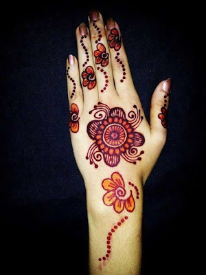 Latest Eid ul Fitr Henna Designs 2013 for Girls