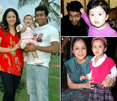 Surya and Jyothika Diya photo