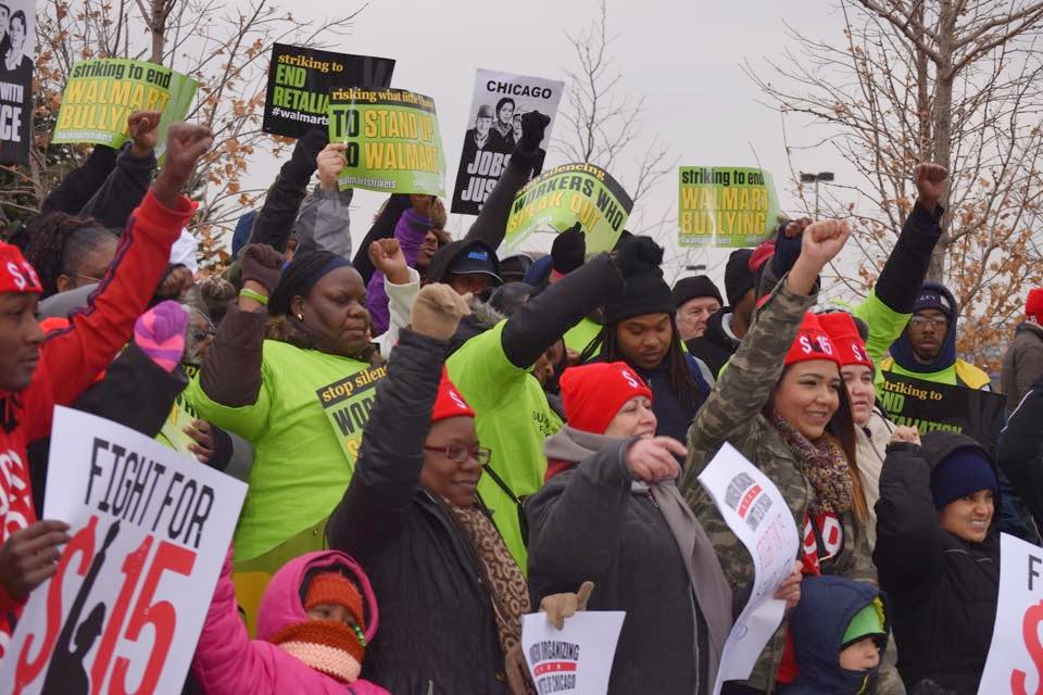 Miles en EEUU protestan en contra de Walmart