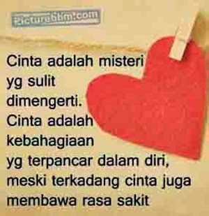 Gambar DP BBM Kata Cinta Romantis Dunia Remaja