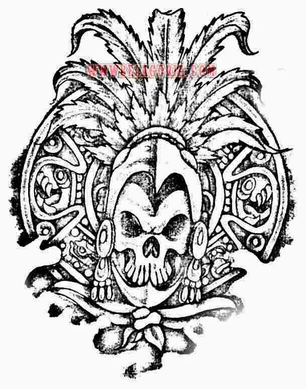 plantillas de tatuajes aztecas