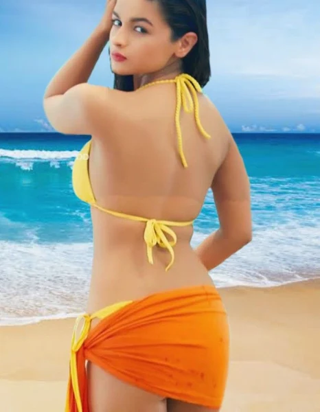 Alia Bhatt bikini sexy back hot bollywood actress