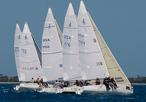 J/80 one-design sailboat- sailing Key West on Friday