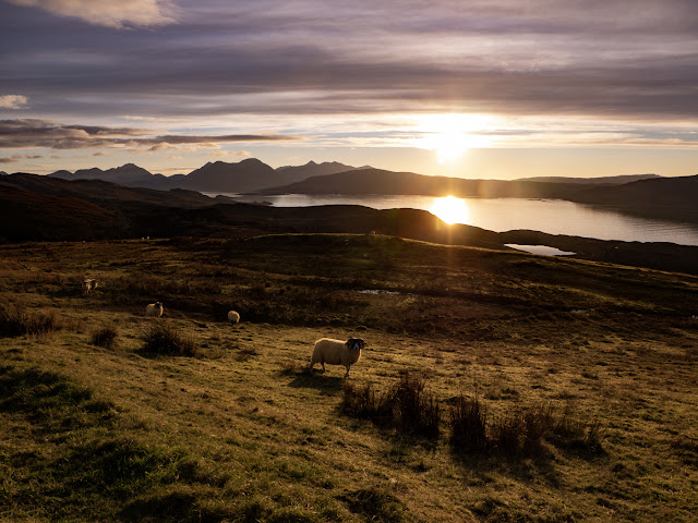 View from Raasay looking South-west towards the Cuillins