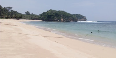 pemandangan pantai pasir panjang ngliyep malang