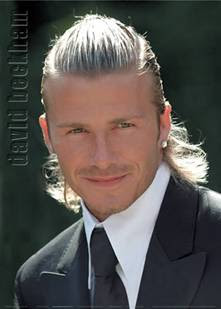 David Beckham Long Ponytail Hairstyles